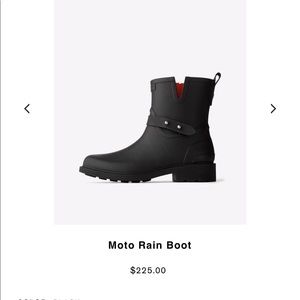 Rag and bone MOTO RAIN BOOT